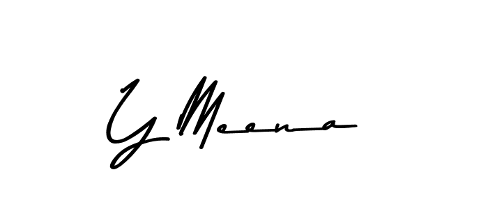 Y Meena stylish signature style. Best Handwritten Sign (Asem Kandis PERSONAL USE) for my name. Handwritten Signature Collection Ideas for my name Y Meena. Y Meena signature style 9 images and pictures png