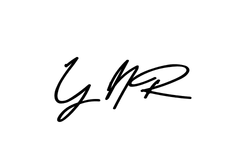 Create a beautiful signature design for name Y N R. With this signature (Asem Kandis PERSONAL USE) fonts, you can make a handwritten signature for free. Y N R signature style 9 images and pictures png