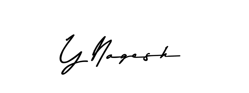 How to make Y Nagesh signature? Asem Kandis PERSONAL USE is a professional autograph style. Create handwritten signature for Y Nagesh name. Y Nagesh signature style 9 images and pictures png