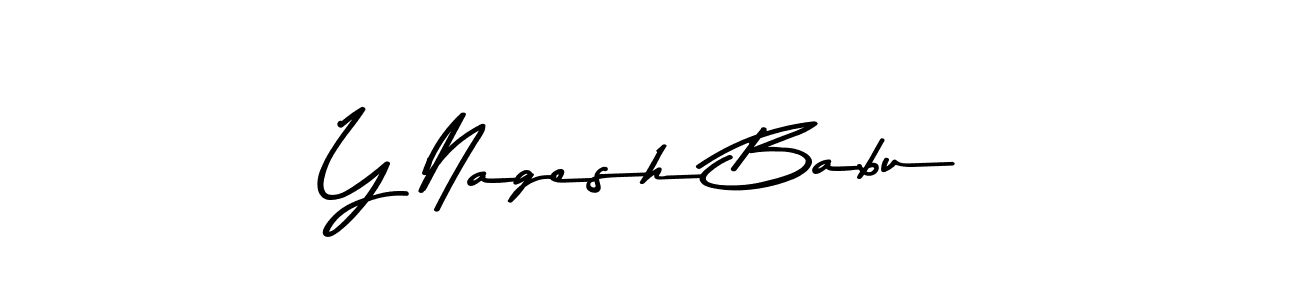 Make a beautiful signature design for name Y Nagesh Babu. Use this online signature maker to create a handwritten signature for free. Y Nagesh Babu signature style 9 images and pictures png