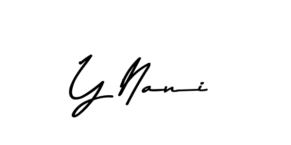 Design your own signature with our free online signature maker. With this signature software, you can create a handwritten (Asem Kandis PERSONAL USE) signature for name Y Nani. Y Nani signature style 9 images and pictures png