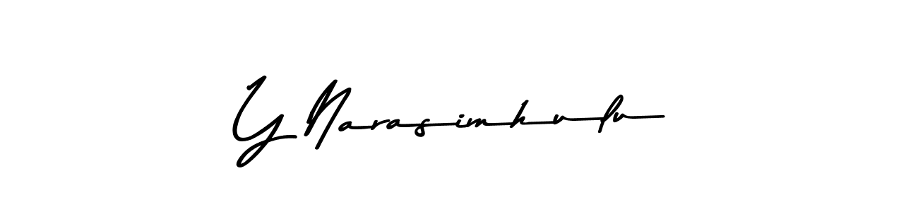How to make Y Narasimhulu signature? Asem Kandis PERSONAL USE is a professional autograph style. Create handwritten signature for Y Narasimhulu name. Y Narasimhulu signature style 9 images and pictures png