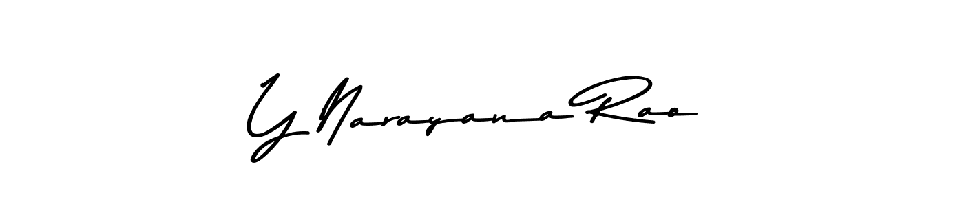 Y Narayana Rao stylish signature style. Best Handwritten Sign (Asem Kandis PERSONAL USE) for my name. Handwritten Signature Collection Ideas for my name Y Narayana Rao. Y Narayana Rao signature style 9 images and pictures png