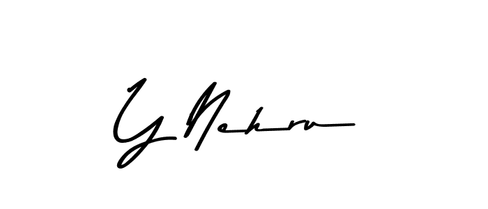Use a signature maker to create a handwritten signature online. With this signature software, you can design (Asem Kandis PERSONAL USE) your own signature for name Y Nehru. Y Nehru signature style 9 images and pictures png