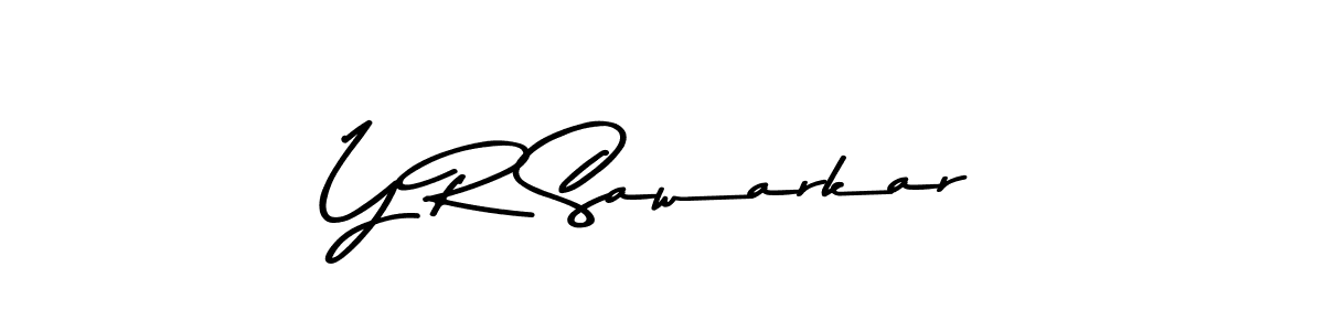 Use a signature maker to create a handwritten signature online. With this signature software, you can design (Asem Kandis PERSONAL USE) your own signature for name Y R Sawarkar. Y R Sawarkar signature style 9 images and pictures png