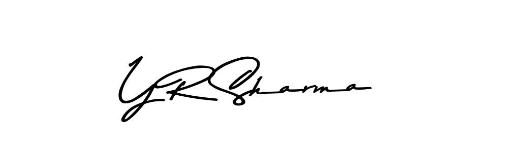 Design your own signature with our free online signature maker. With this signature software, you can create a handwritten (Asem Kandis PERSONAL USE) signature for name Y R Sharma. Y R Sharma signature style 9 images and pictures png