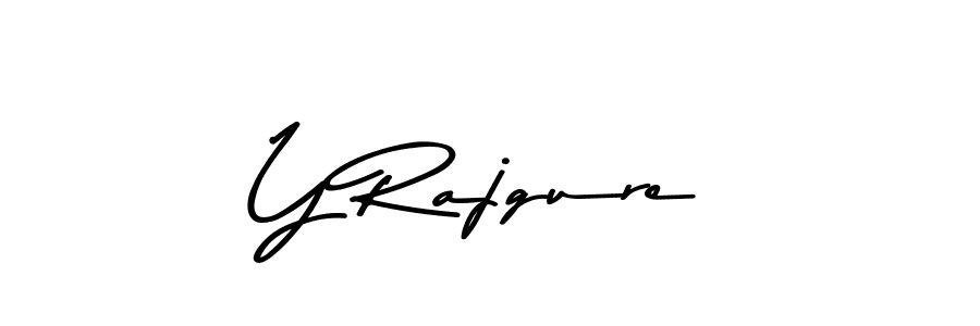 Y Rajgure stylish signature style. Best Handwritten Sign (Asem Kandis PERSONAL USE) for my name. Handwritten Signature Collection Ideas for my name Y Rajgure. Y Rajgure signature style 9 images and pictures png