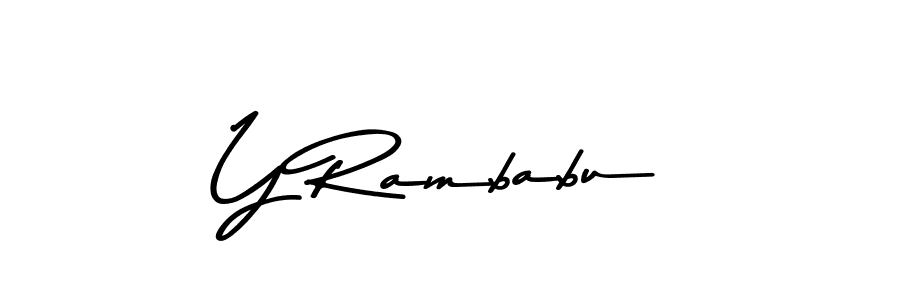 Y Rambabu stylish signature style. Best Handwritten Sign (Asem Kandis PERSONAL USE) for my name. Handwritten Signature Collection Ideas for my name Y Rambabu. Y Rambabu signature style 9 images and pictures png