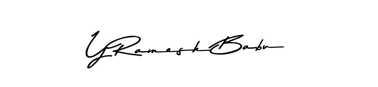 Asem Kandis PERSONAL USE is a professional signature style that is perfect for those who want to add a touch of class to their signature. It is also a great choice for those who want to make their signature more unique. Get Y Ramesh Babu name to fancy signature for free. Y Ramesh Babu signature style 9 images and pictures png