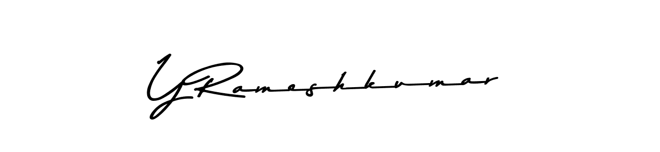 Asem Kandis PERSONAL USE is a professional signature style that is perfect for those who want to add a touch of class to their signature. It is also a great choice for those who want to make their signature more unique. Get Y Rameshkumar name to fancy signature for free. Y Rameshkumar signature style 9 images and pictures png