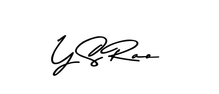 Make a beautiful signature design for name Y S Rao. With this signature (Asem Kandis PERSONAL USE) style, you can create a handwritten signature for free. Y S Rao signature style 9 images and pictures png