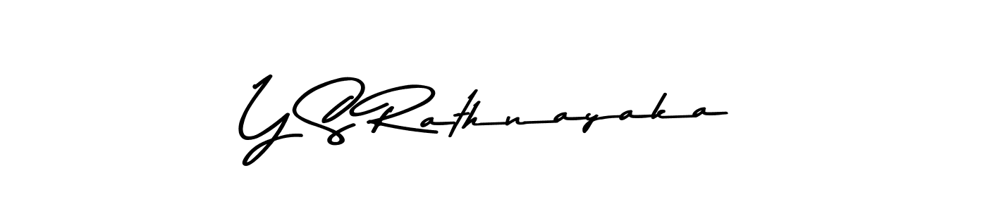 Create a beautiful signature design for name Y S Rathnayaka. With this signature (Asem Kandis PERSONAL USE) fonts, you can make a handwritten signature for free. Y S Rathnayaka signature style 9 images and pictures png