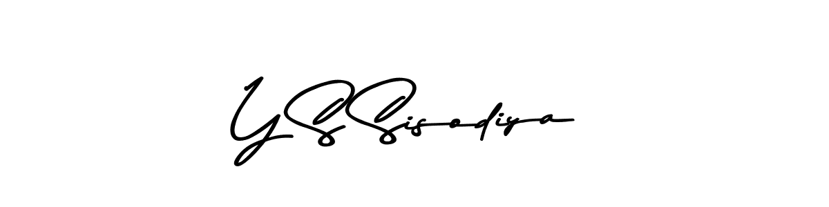 Use a signature maker to create a handwritten signature online. With this signature software, you can design (Asem Kandis PERSONAL USE) your own signature for name Y S Sisodiya. Y S Sisodiya signature style 9 images and pictures png