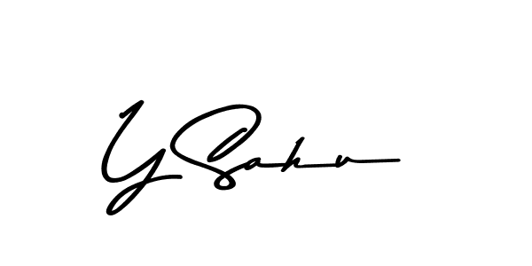The best way (Asem Kandis PERSONAL USE) to make a short signature is to pick only two or three words in your name. The name Y Sahu include a total of six letters. For converting this name. Y Sahu signature style 9 images and pictures png