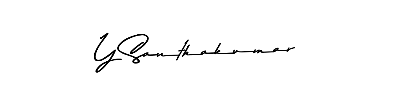 Also we have Y Santhakumar name is the best signature style. Create professional handwritten signature collection using Asem Kandis PERSONAL USE autograph style. Y Santhakumar signature style 9 images and pictures png