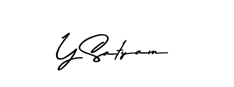 You should practise on your own different ways (Asem Kandis PERSONAL USE) to write your name (Y Satyam) in signature. don't let someone else do it for you. Y Satyam signature style 9 images and pictures png