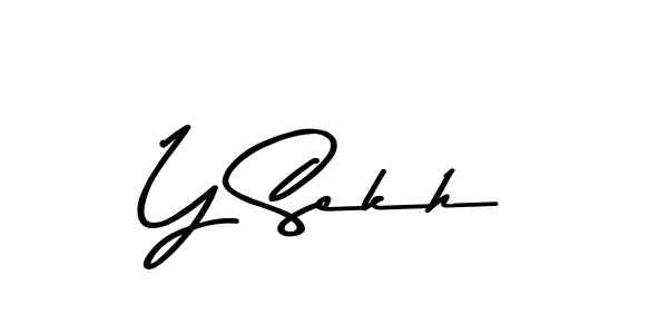 Design your own signature with our free online signature maker. With this signature software, you can create a handwritten (Asem Kandis PERSONAL USE) signature for name Y Sekh. Y Sekh signature style 9 images and pictures png