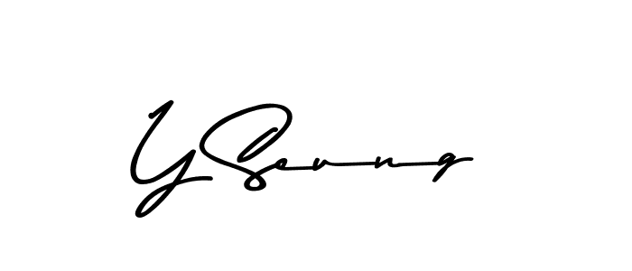 Y Seung stylish signature style. Best Handwritten Sign (Asem Kandis PERSONAL USE) for my name. Handwritten Signature Collection Ideas for my name Y Seung. Y Seung signature style 9 images and pictures png