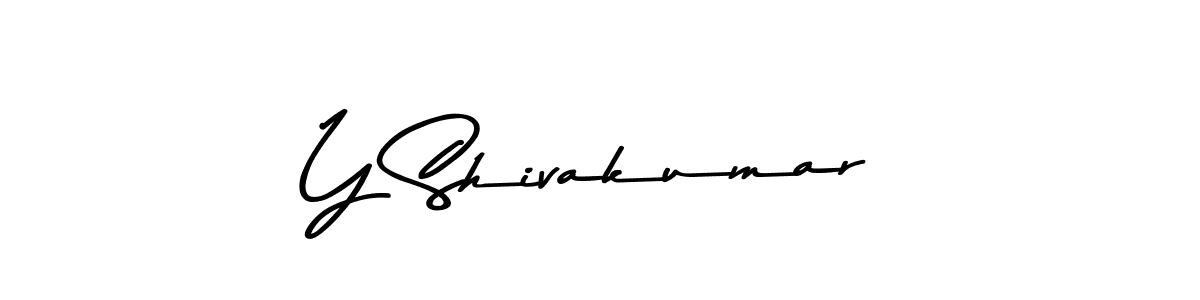 Make a beautiful signature design for name Y Shivakumar. With this signature (Asem Kandis PERSONAL USE) style, you can create a handwritten signature for free. Y Shivakumar signature style 9 images and pictures png