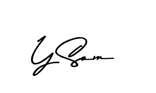 Use a signature maker to create a handwritten signature online. With this signature software, you can design (Asem Kandis PERSONAL USE) your own signature for name Y Som. Y Som signature style 9 images and pictures png