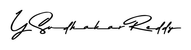 Personalize your online presence with Y Sudhakar Reddy signature rendered in elegant Asem Kandis PERSONAL USE font. Great for website footers and blogs. Y Sudhakar Reddy signature style 9 images and pictures png