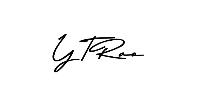 How to make Y T Rao signature? Asem Kandis PERSONAL USE is a professional autograph style. Create handwritten signature for Y T Rao name. Y T Rao signature style 9 images and pictures png