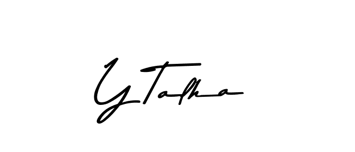 Y Talha stylish signature style. Best Handwritten Sign (Asem Kandis PERSONAL USE) for my name. Handwritten Signature Collection Ideas for my name Y Talha. Y Talha signature style 9 images and pictures png