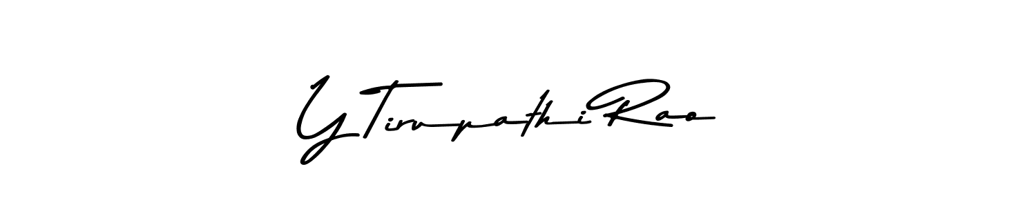 if you are searching for the best signature style for your name Y Tirupathi Rao. so please give up your signature search. here we have designed multiple signature styles  using Asem Kandis PERSONAL USE. Y Tirupathi Rao signature style 9 images and pictures png