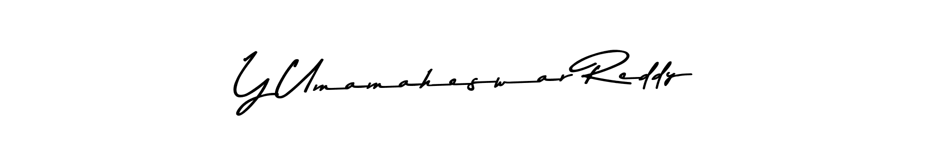 The best way (Asem Kandis PERSONAL USE) to make a short signature is to pick only two or three words in your name. The name Y Umamaheswar Reddy include a total of six letters. For converting this name. Y Umamaheswar Reddy signature style 9 images and pictures png