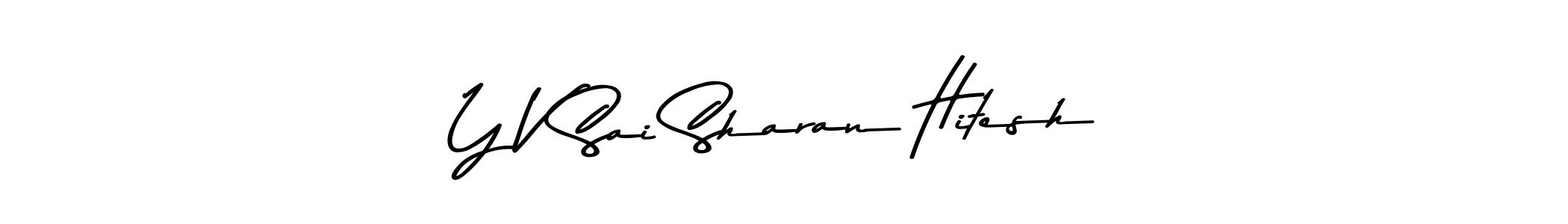 Here are the top 10 professional signature styles for the name Y V Sai Sharan Hitesh. These are the best autograph styles you can use for your name. Y V Sai Sharan Hitesh signature style 9 images and pictures png