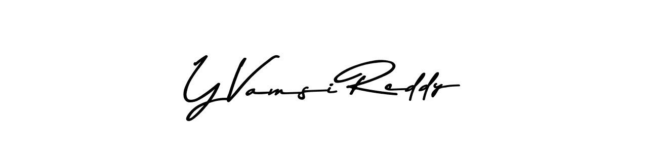 Use a signature maker to create a handwritten signature online. With this signature software, you can design (Asem Kandis PERSONAL USE) your own signature for name Y Vamsi Reddy. Y Vamsi Reddy signature style 9 images and pictures png