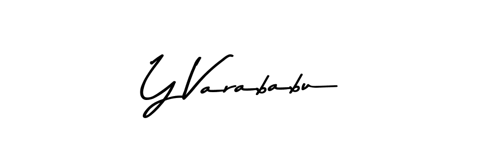 Y Varababu stylish signature style. Best Handwritten Sign (Asem Kandis PERSONAL USE) for my name. Handwritten Signature Collection Ideas for my name Y Varababu. Y Varababu signature style 9 images and pictures png