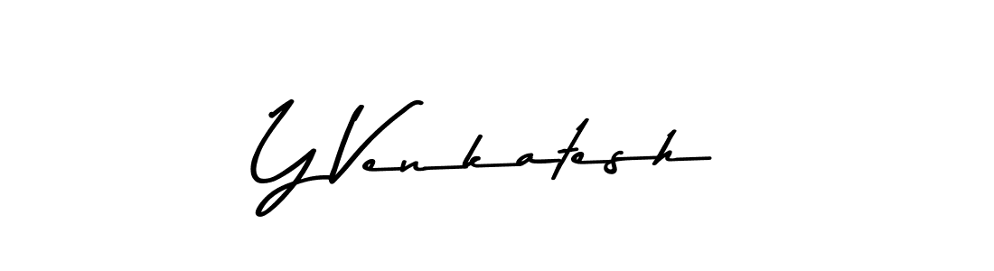 Design your own signature with our free online signature maker. With this signature software, you can create a handwritten (Asem Kandis PERSONAL USE) signature for name Y Venkatesh. Y Venkatesh signature style 9 images and pictures png