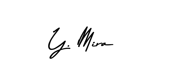 This is the best signature style for the Y. Mira name. Also you like these signature font (Asem Kandis PERSONAL USE). Mix name signature. Y. Mira signature style 9 images and pictures png