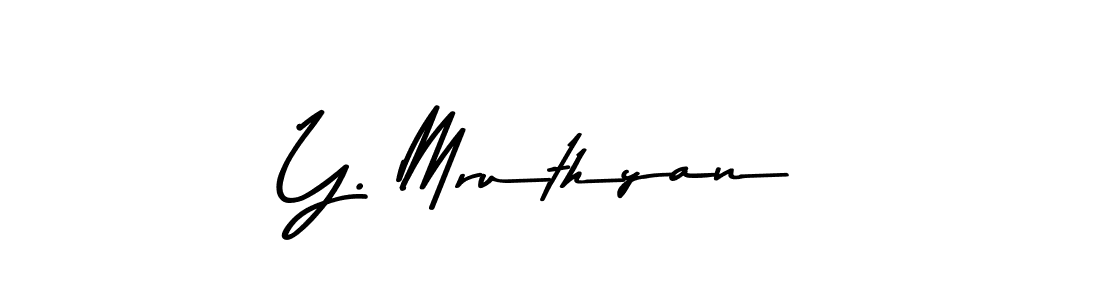 You should practise on your own different ways (Asem Kandis PERSONAL USE) to write your name (Y. Mruthyan) in signature. don't let someone else do it for you. Y. Mruthyan signature style 9 images and pictures png