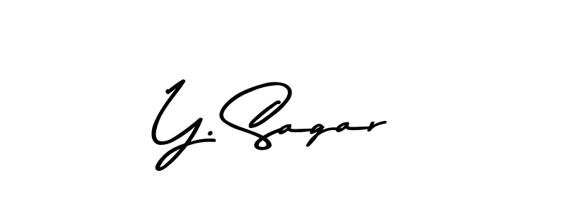 Also we have Y. Sagar name is the best signature style. Create professional handwritten signature collection using Asem Kandis PERSONAL USE autograph style. Y. Sagar signature style 9 images and pictures png