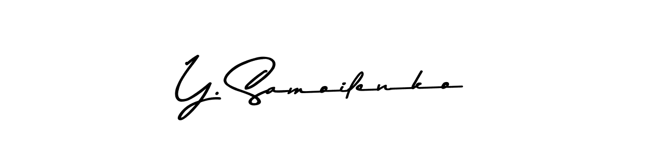 You should practise on your own different ways (Asem Kandis PERSONAL USE) to write your name (Y. Samoilenko) in signature. don't let someone else do it for you. Y. Samoilenko signature style 9 images and pictures png
