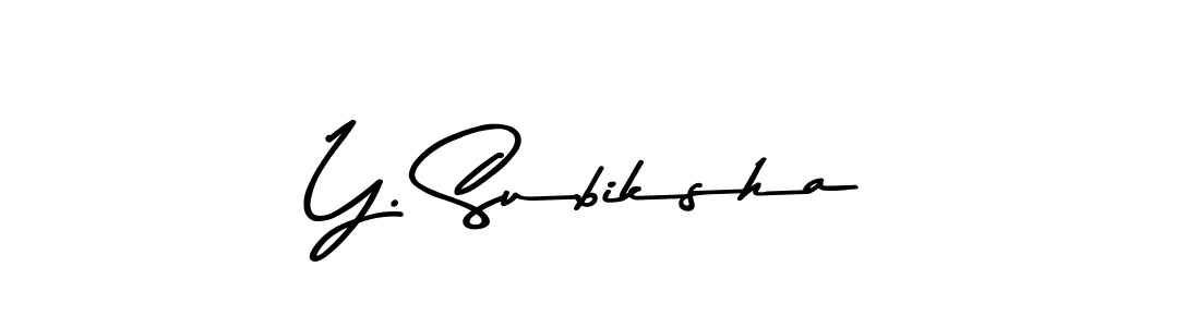 How to Draw Y. Subiksha signature style? Asem Kandis PERSONAL USE is a latest design signature styles for name Y. Subiksha. Y. Subiksha signature style 9 images and pictures png