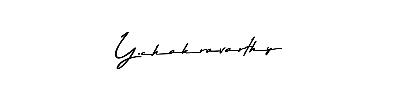 Also we have Y.chakravarthy name is the best signature style. Create professional handwritten signature collection using Asem Kandis PERSONAL USE autograph style. Y.chakravarthy signature style 9 images and pictures png