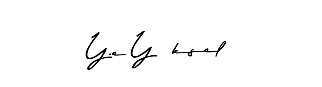 How to make Y.e Yüksel signature? Asem Kandis PERSONAL USE is a professional autograph style. Create handwritten signature for Y.e Yüksel name. Y.e Yüksel signature style 9 images and pictures png