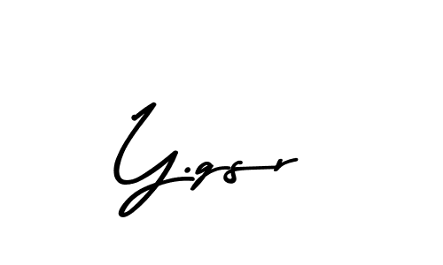 Use a signature maker to create a handwritten signature online. With this signature software, you can design (Asem Kandis PERSONAL USE) your own signature for name Y.gsr. Y.gsr signature style 9 images and pictures png