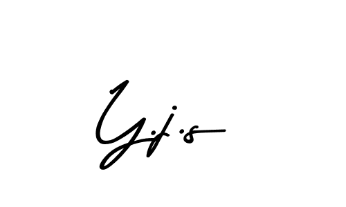 Make a beautiful signature design for name Y.j.s. With this signature (Asem Kandis PERSONAL USE) style, you can create a handwritten signature for free. Y.j.s signature style 9 images and pictures png