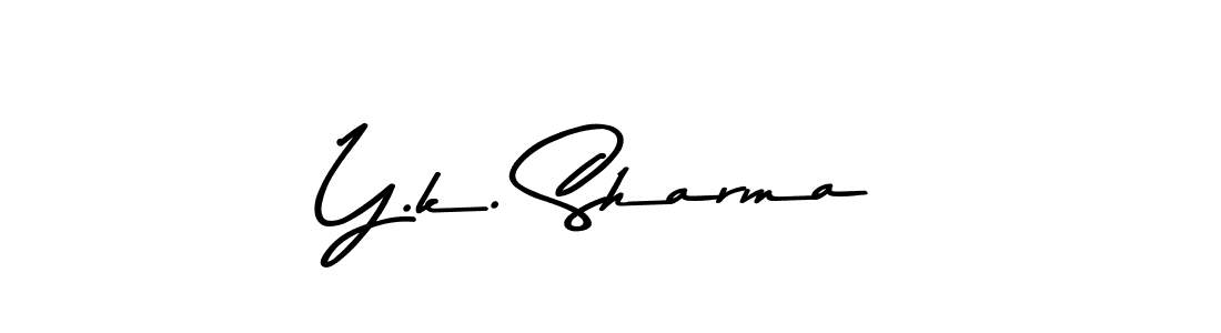 Also we have Y.k. Sharma name is the best signature style. Create professional handwritten signature collection using Asem Kandis PERSONAL USE autograph style. Y.k. Sharma signature style 9 images and pictures png