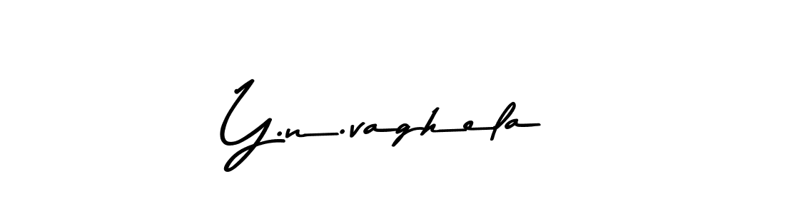 Design your own signature with our free online signature maker. With this signature software, you can create a handwritten (Asem Kandis PERSONAL USE) signature for name Y.n.vaghela. Y.n.vaghela signature style 9 images and pictures png