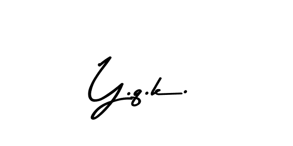 Asem Kandis PERSONAL USE is a professional signature style that is perfect for those who want to add a touch of class to their signature. It is also a great choice for those who want to make their signature more unique. Get Y.q.k. name to fancy signature for free. Y.q.k. signature style 9 images and pictures png