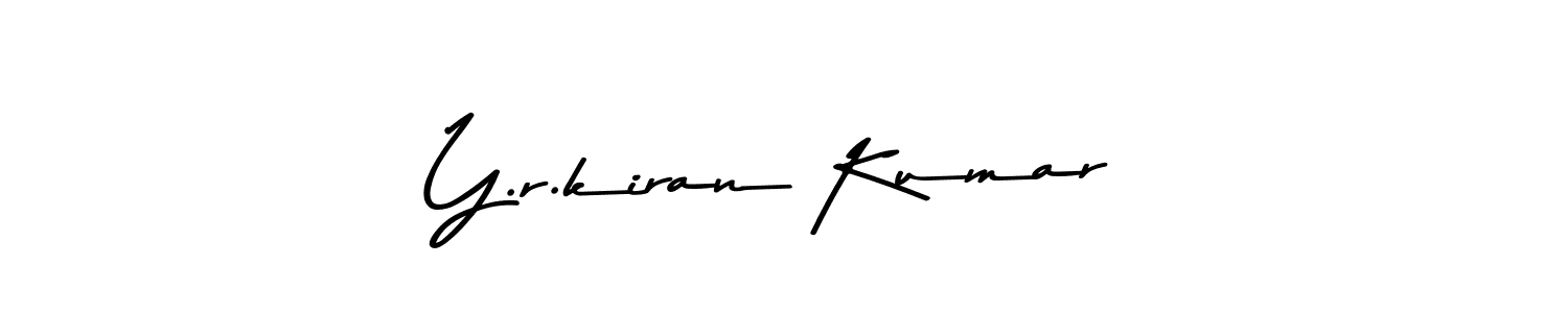 Asem Kandis PERSONAL USE is a professional signature style that is perfect for those who want to add a touch of class to their signature. It is also a great choice for those who want to make their signature more unique. Get Y.r.kiran Kumar name to fancy signature for free. Y.r.kiran Kumar signature style 9 images and pictures png