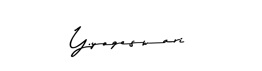 Design your own signature with our free online signature maker. With this signature software, you can create a handwritten (Asem Kandis PERSONAL USE) signature for name Y.yogeswari. Y.yogeswari signature style 9 images and pictures png