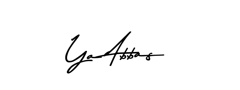 Use a signature maker to create a handwritten signature online. With this signature software, you can design (Asem Kandis PERSONAL USE) your own signature for name Ya Abbas. Ya Abbas signature style 9 images and pictures png