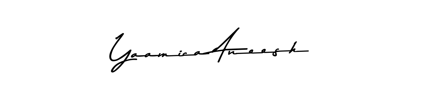 Also we have Yaamica Aneesh name is the best signature style. Create professional handwritten signature collection using Asem Kandis PERSONAL USE autograph style. Yaamica Aneesh signature style 9 images and pictures png