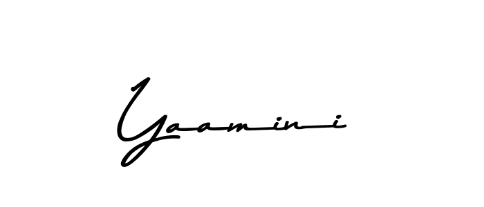 Also we have Yaamini name is the best signature style. Create professional handwritten signature collection using Asem Kandis PERSONAL USE autograph style. Yaamini signature style 9 images and pictures png